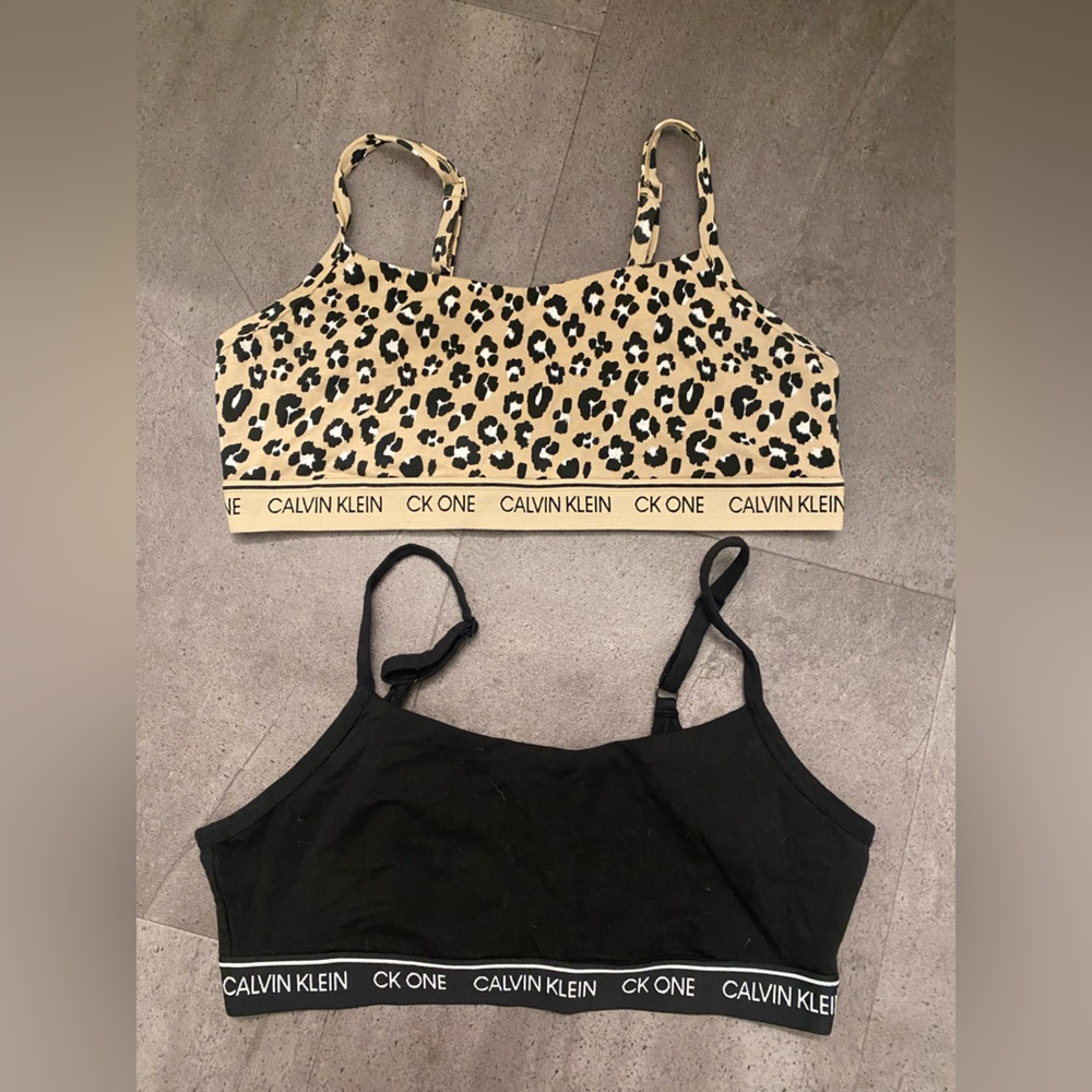CK One cotton bralette BUNDLE!